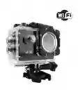 Camara Sport Tipo Go Pro Wifi 1080p 4k Ultra - Acuatica Color Negro