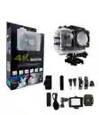 Camara Sport Tipo Go Pro Wifi 1080p 4k Ultra - Acuatica Color Negro