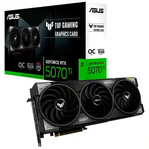 Tarjeta De Vídeo Asus Tuf Gaming Geforce Rtx 5070 Ti Oc Gddr7 16gb