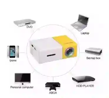 Proyector Mini Genérica Yg300 600lm Amarillo/blanco