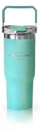 Termo Acero Inoxidable 600ml Manija Superior Frío/calor Coffee Flask Azul