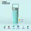 Termo Acero Inoxidable 600ml Manija Superior Frío/calor Coffee Flask Azul