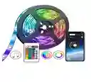 Cinta Led Rgb Bluetooth Luces Usb Tv Hogar Música 5mts Luz Colores