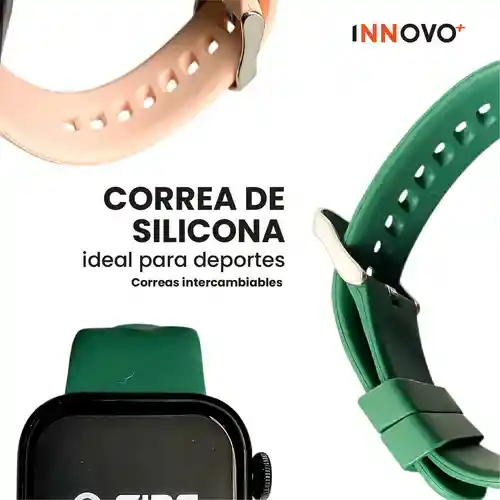 Smartwatch G-tide Amoled Elegante Resistente Al Agua 100 Modos Deportivos Contesta Llamadas Verde