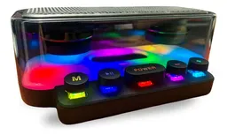 Parlante Bluetooth Alta Fidelidad Rgb Mp3 Usb Fm | Sonido Envolvente | Diseño Futurista