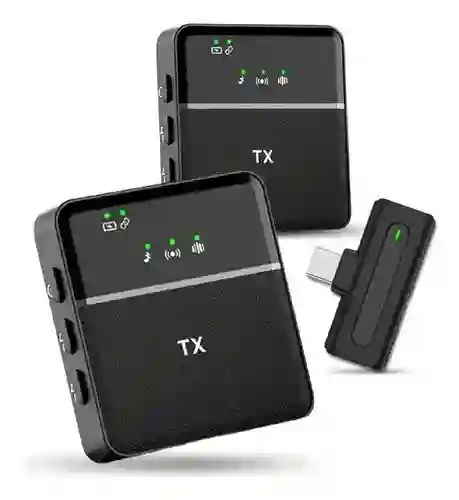 Micrófono De Solapa Profesional Inalámbrico Audio Claro Reducción De Ruido Compatible Android Y Ios