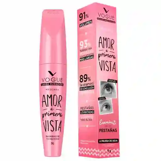 Pestañina Vogue Amor A Primera Vista A Prueba De Agua 9g