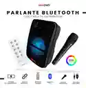 Parlante Cabina 6.5 Pulgadas Sonido Con Micrófono Luces Led Recargable 100w Pmpo