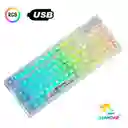 Teclado Transparente Para Pc Rgb Keyboard Gamer De Computadora Usb