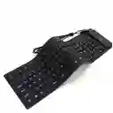 Teclado Flexible Siliconado Wb-109 Impermeable Contra El Polvo Numérico Negro