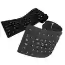 Teclado Flexible Siliconado Wb-109 Impermeable Contra El Polvo Numérico Negro