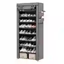 Zapatero Organizador En Tela 9 Niveles Resistente Color Gris