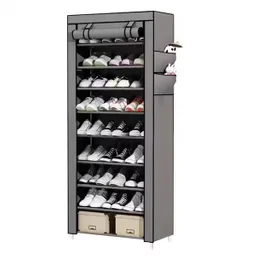 Organizador De Zapatos Tela 27 Pares Gris