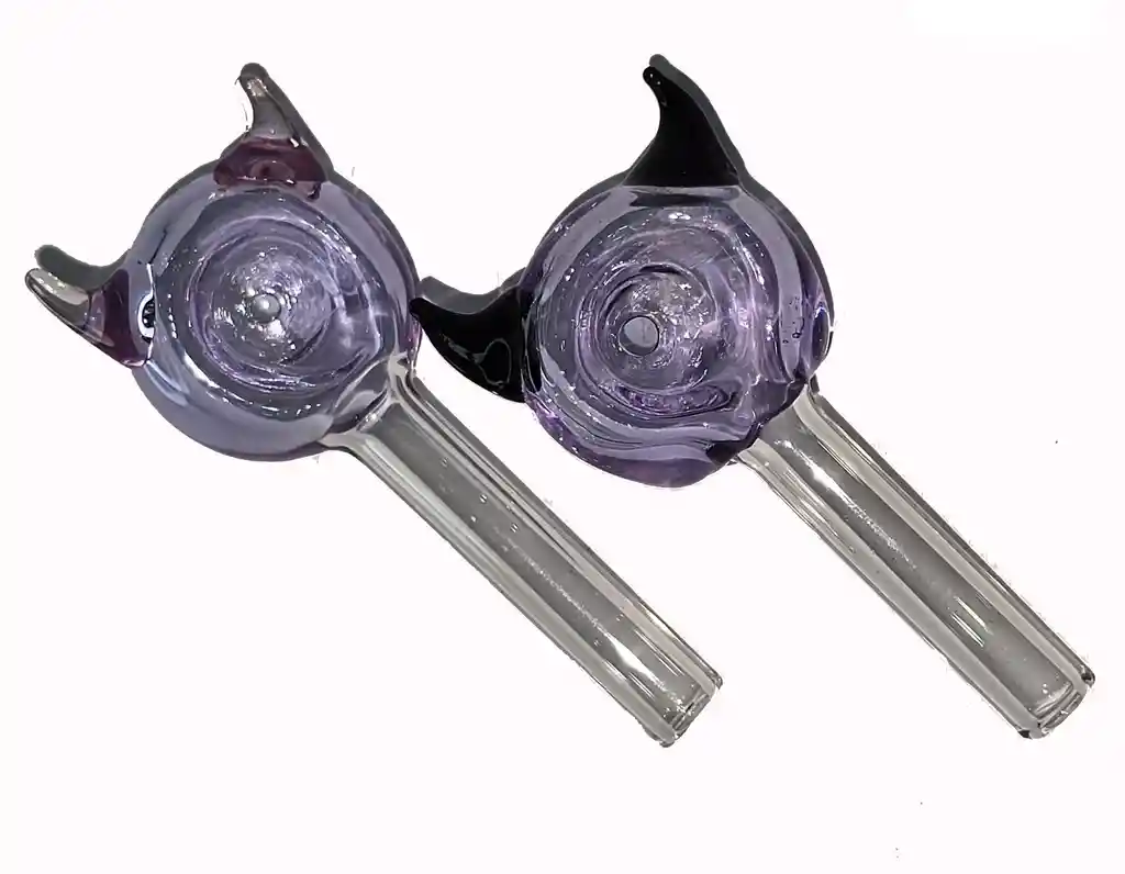 Pipa Vidrio Morada Diablito