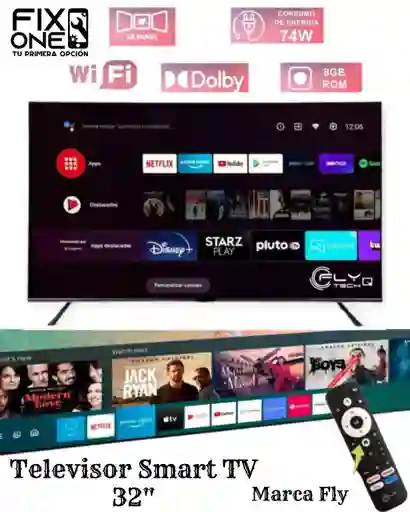 Televisor Smart Tv De 32" Hd Marca Fly