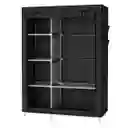 Closet Armario Portátil Grande Organizador De Ropa Negro 2 Espacios