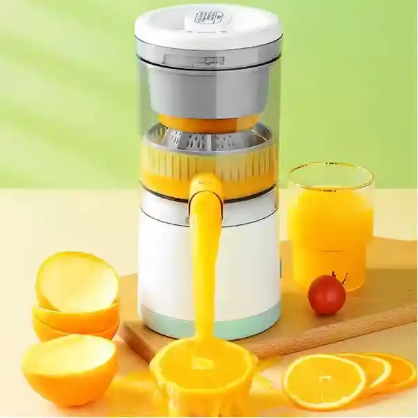 Exprimidor Naranja Automatico Electrico Recargable Portatil Color Blanco