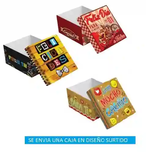 Caja De Regalo Toda Ocasion 21.5 X 18.5 X 10.5 Cm Diseños Surtidos Primavera