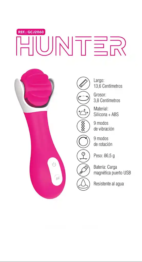Vibrador Hunter Pink