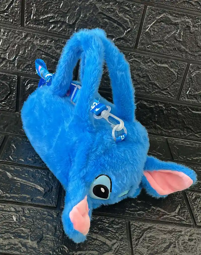 Bolso Stitch Cilindron Con Cuerda Ajustable