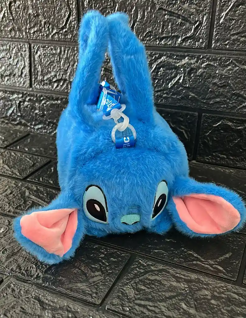 Bolso Stitch Cilindron Con Cuerda Ajustable