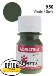 Acriltela Verde Oliva Roseta X 1 Und Acritela