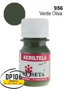 Acriltela Verde Oliva Roseta X 1 Und Acritela