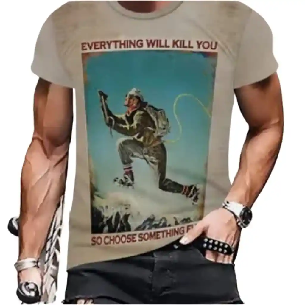 Camiseta Estilo Hombre De La Montaña Talla M