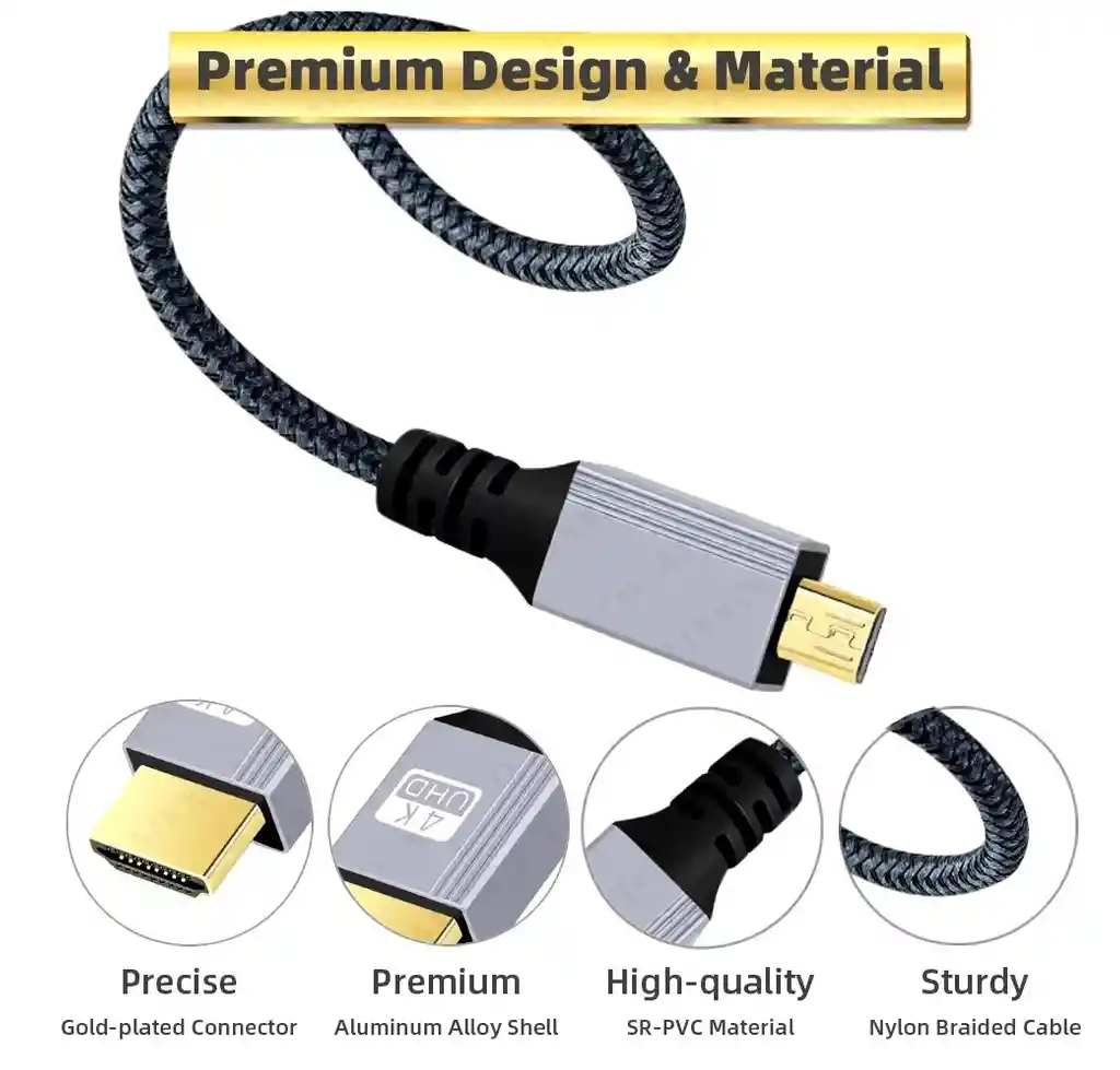 Cable Micro Hdmi Macho Hdmi Macho 2 Metros