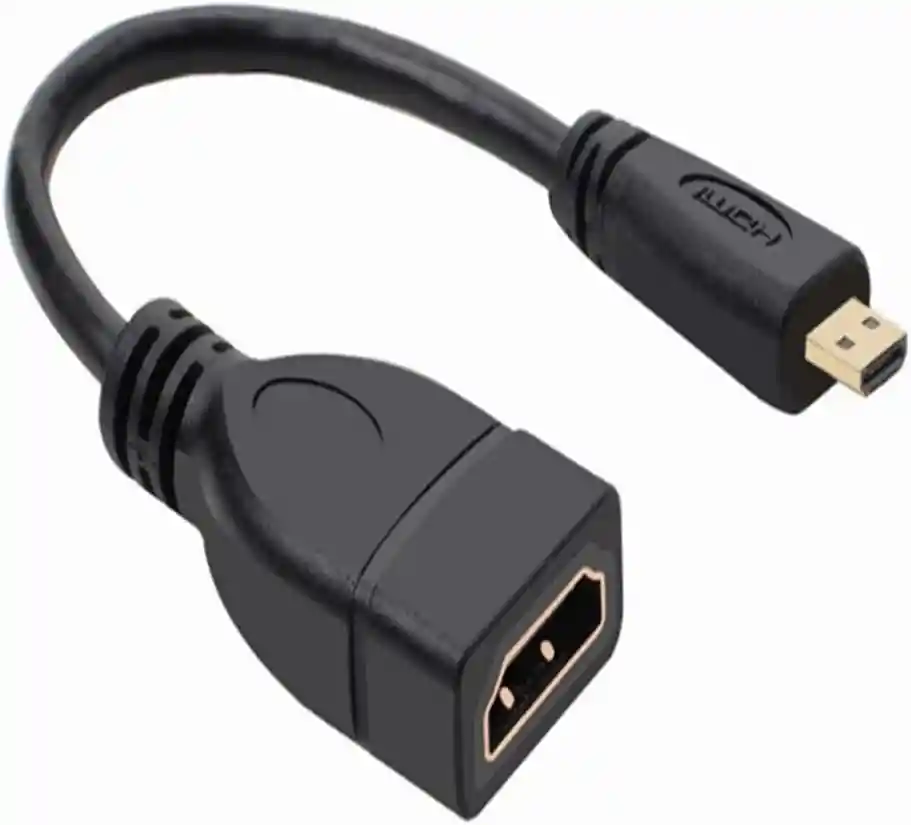Adaptador Convertidor Micro Hdmi A Hdmi Hembra Cable