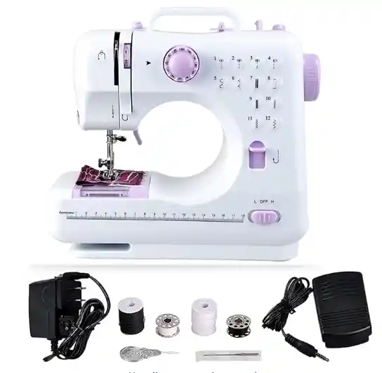 Maquina De Coser Portátil Multifunción De 12 Puntadas