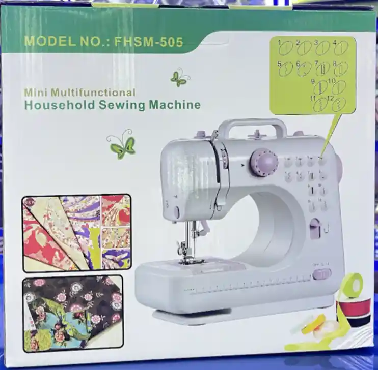 Maquina De Coser Portátil Multifunción De 12 Puntadas