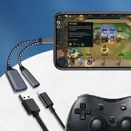 Adaptador Tipo C A Usb A 2 En 1, Cable Otg, Adaptador De Teléfono, Puerto De Carga