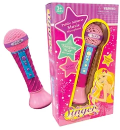 Juguete Microfono Para Niñas Con Luz Y Sonidos
