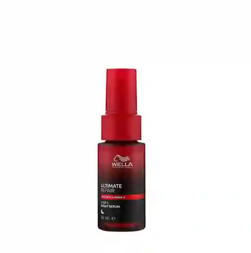 Suero Nocturno Hidratante, Anti Frizz Y Anti Quiebre Wella Ultimate Repair Night Sérum 30ml (paso 5)
