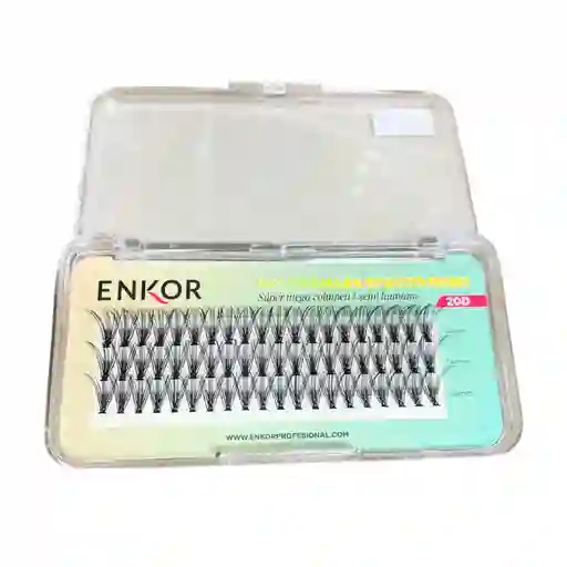 Pestañas Efecto Ruso 20d Enkor - Pequeñas 14mm