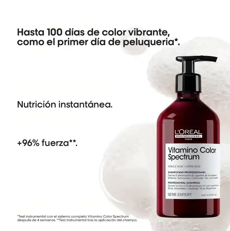 Shampoo Para Proteger Y Fijar El Color Vitamino Color Spectrum Loreal Serie Expert 500ml