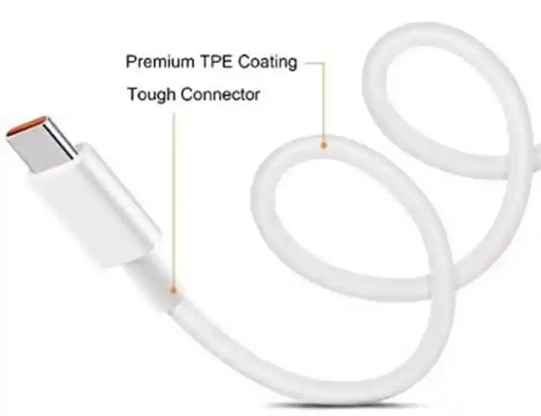 Cable Siliconado Carga Rápida 6a Tipo C