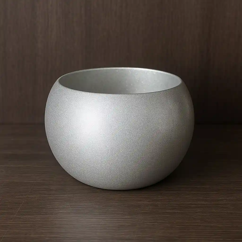 Maceta Para Orquidea Mini Plateada