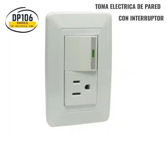 Toma Eléctrica De Pared Con Interruptor Integrado / Toma Duplex