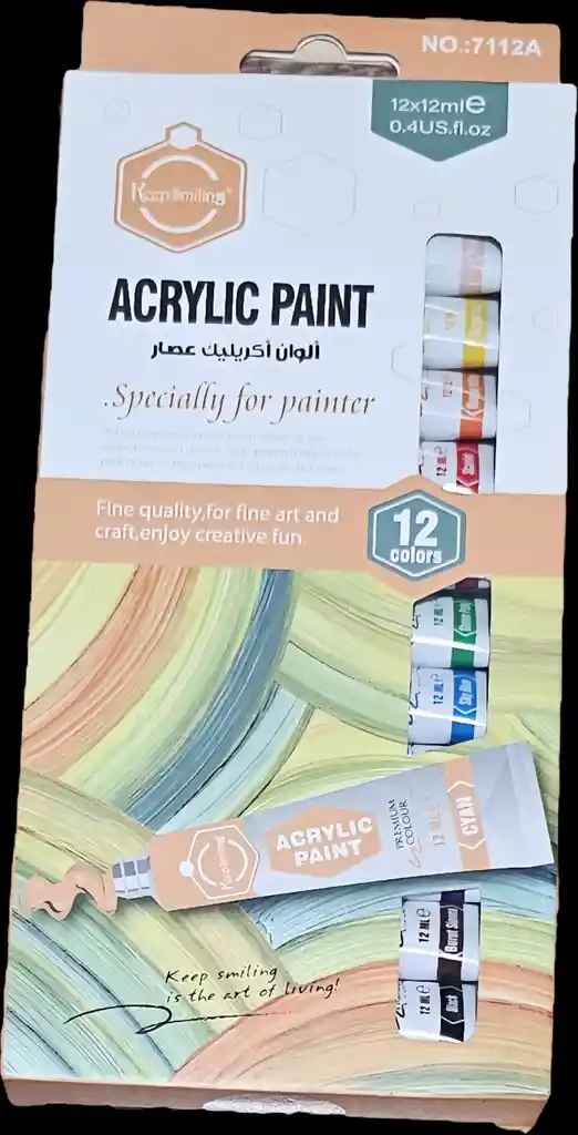 Acrílico Acrylic Paint Pintura Arte Dibujo Por 12/u - 12ml