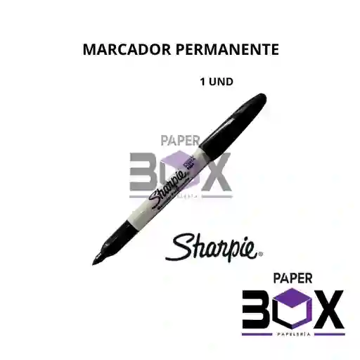 Marcador Permanente Sharpie Punta Delgada 1 Und