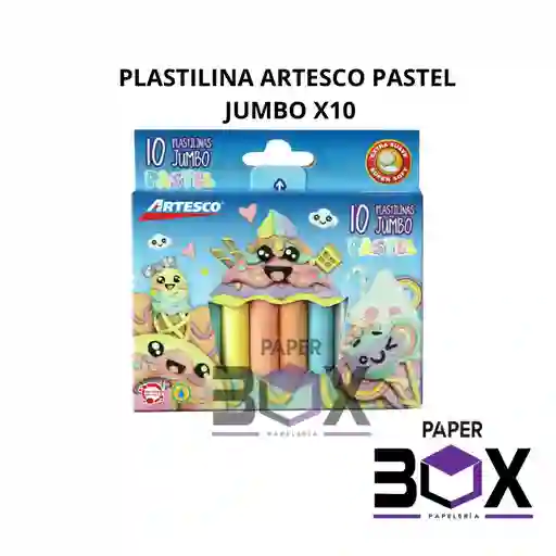 Plastilina Artesco Pastel Jumbo X10