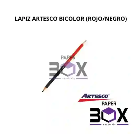 Lapiz Artesco Bicolor (rojo/negro)