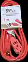 Extension 3 Toma Corrirntes 3m 1875w 110v 15a Alta Calidad