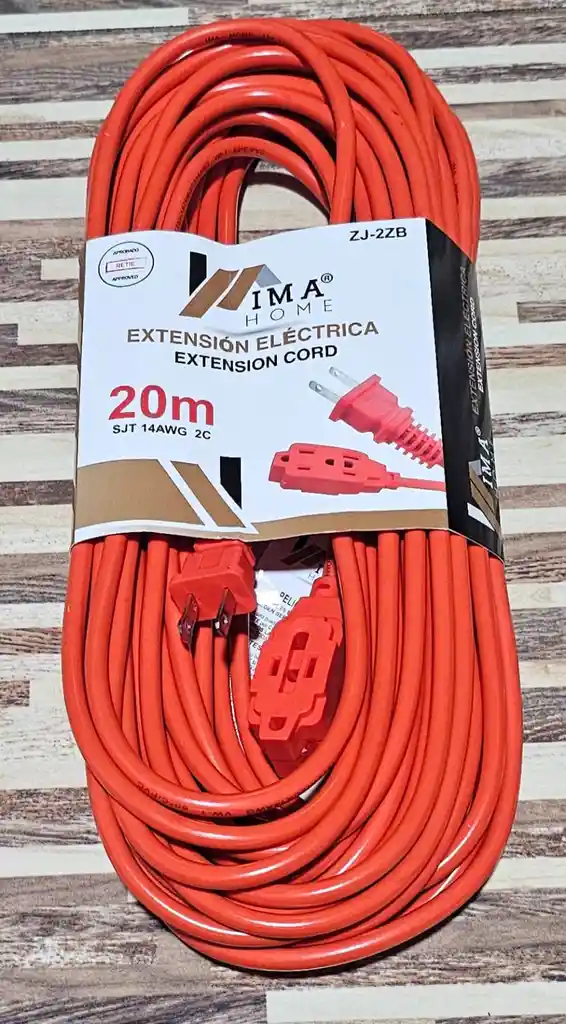 Extension 3 Toma Corrirntes 20m 1875w 110v 15a Alta Calidad