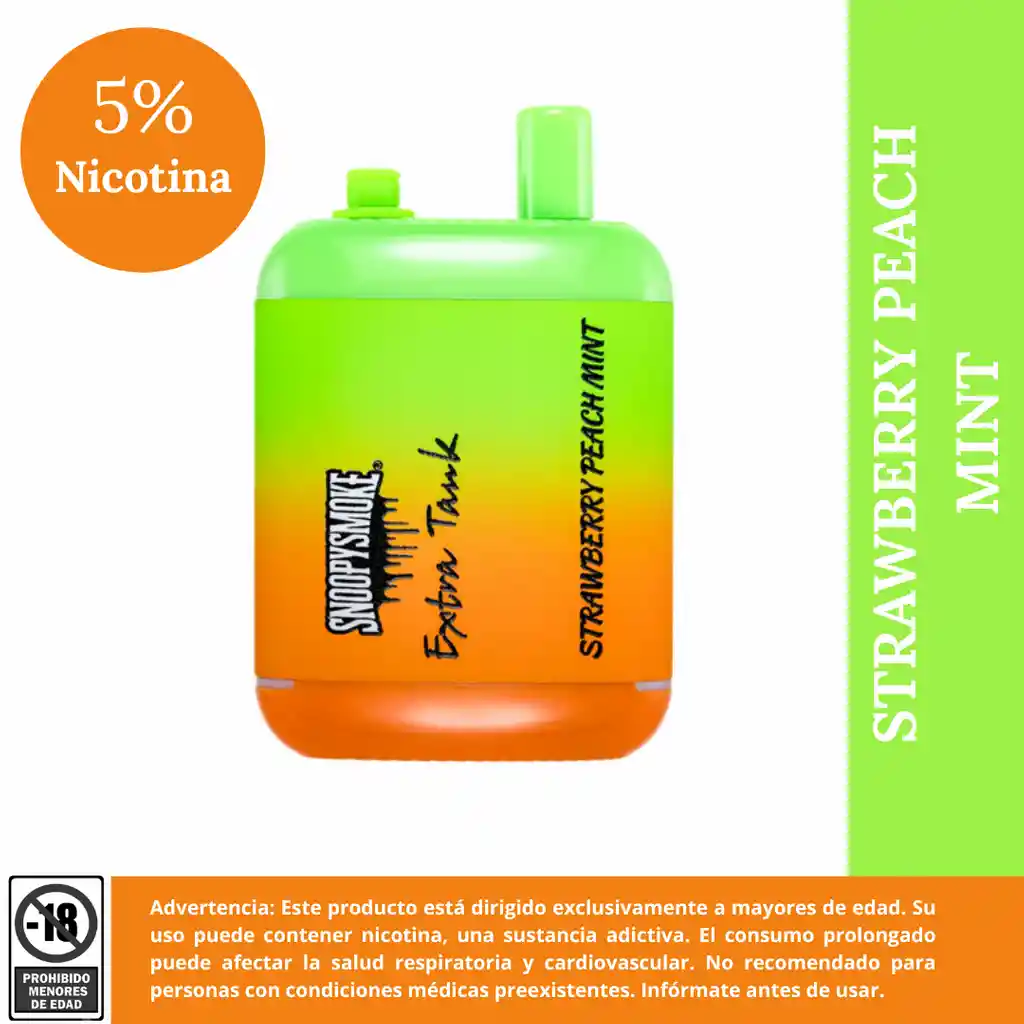 Vape 15.000 Puffs Strawberry Peach Mint