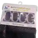 Cortina Baño Tela Lavable Negra