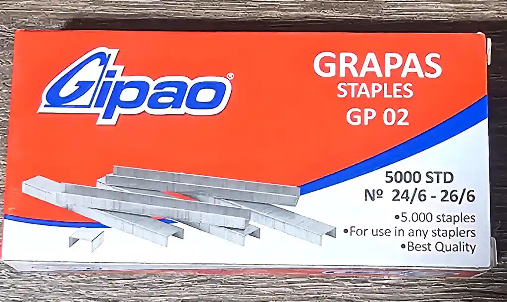 Grapas X 5000std26/6 Gipao Para Grapadora