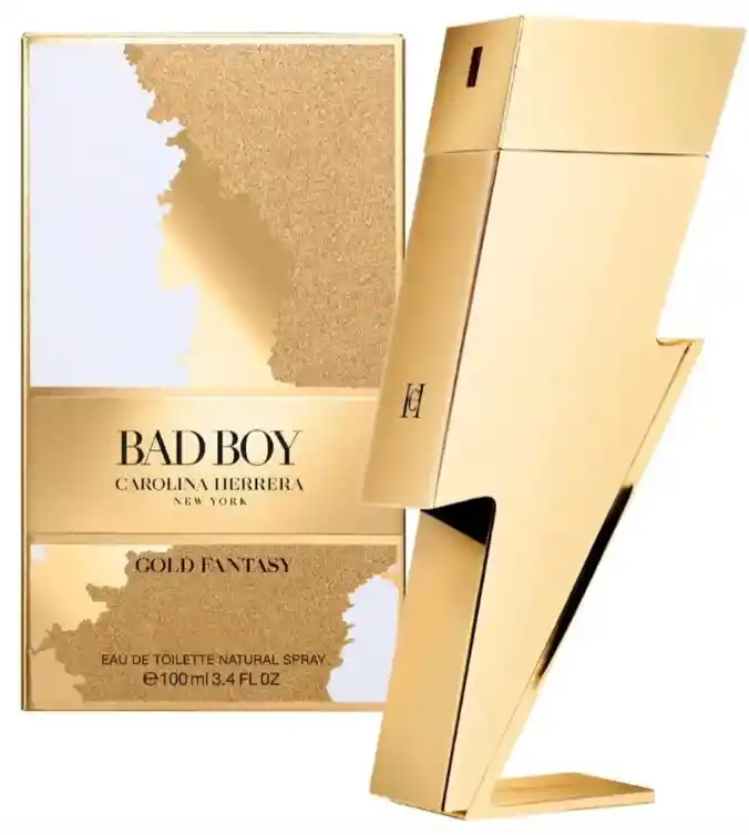 Perfume Carolina Herrera Bad Boy Gold Fantasy Edt Para 100 M Hombre